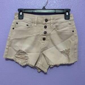 Sun and shadow cream shorts size 26